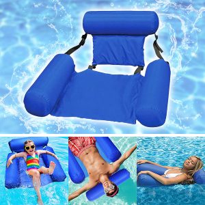 Dmuchany pływający fotel morski - podłokietniki, zagłówek | AQUASEAT