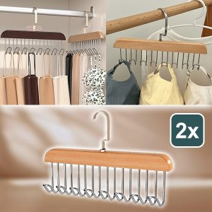 Antypoślizgowy Wieszak z 8 Haczykami (2 szt.) | OCTAHANGER