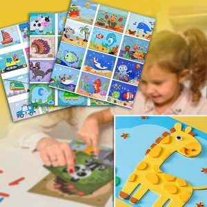 3D naklejki z pianki EVA (12 arkuszy – wielokrotnego użytku) | STICKYFUN