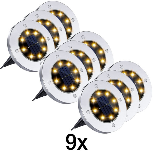 3x Światła podłogowe solarne do użytku zewnętrznego (3 szt.) | LUMIGARD