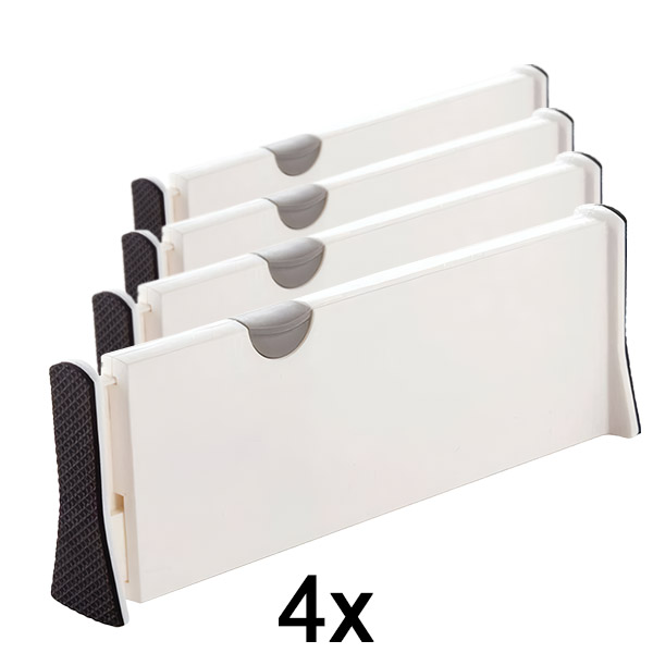 4x Regulowana przegroda do szuflad lub Półek | DIVISERINO