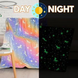 Świecący w ciemności koc | LUMINOVA